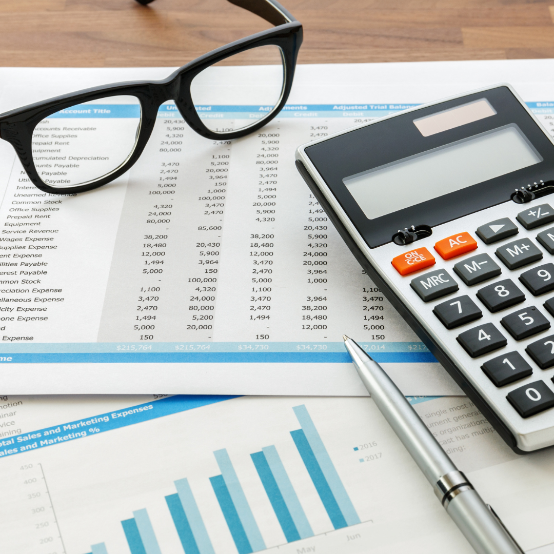 Bookkeeping Services; Calculator and Spreadsheets